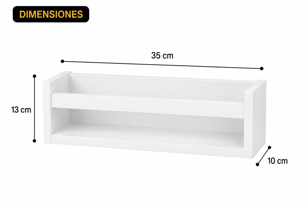 Repisa de almacenamiento 35 × 10 cm, vista 2