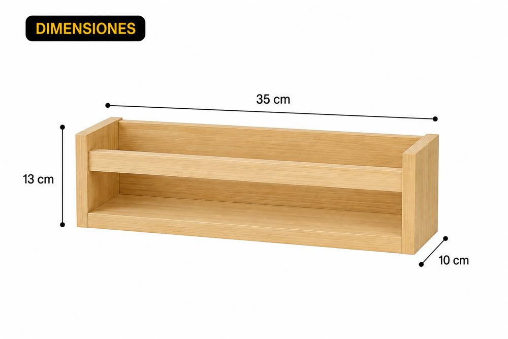 Repisa de almacenamiento 35 × 10 cm, vista 3