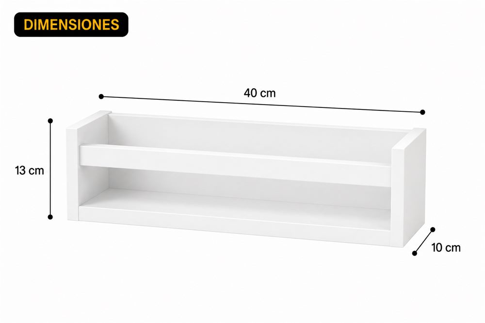 Repisa de almacenamiento 40 × 10 cm, vista 2