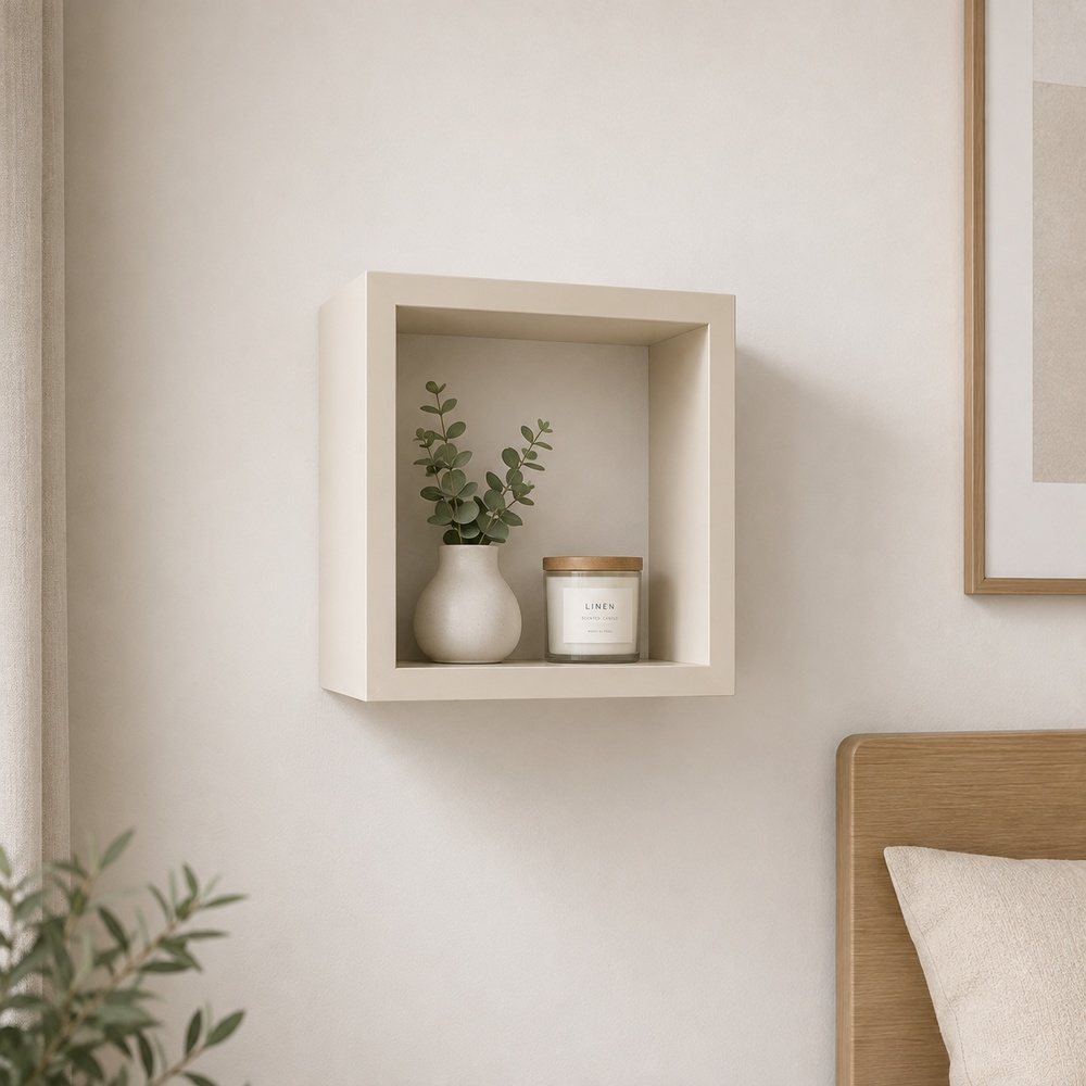 Repisa cubo 30 × 30 cm de melamina, espesor 1,8 cm