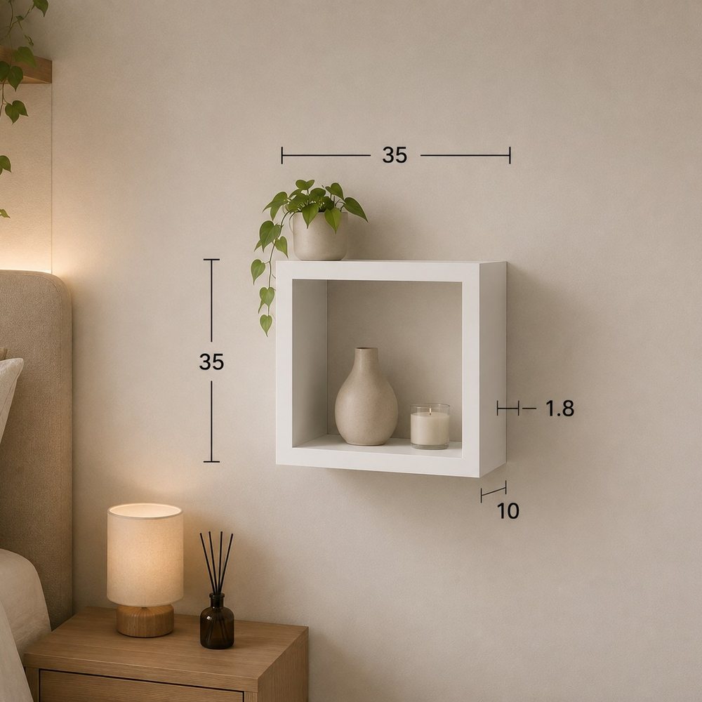 Repisa cubo 35 × 35 cm, vista 2